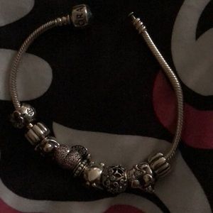 Pandora Bracelet with 5 charms